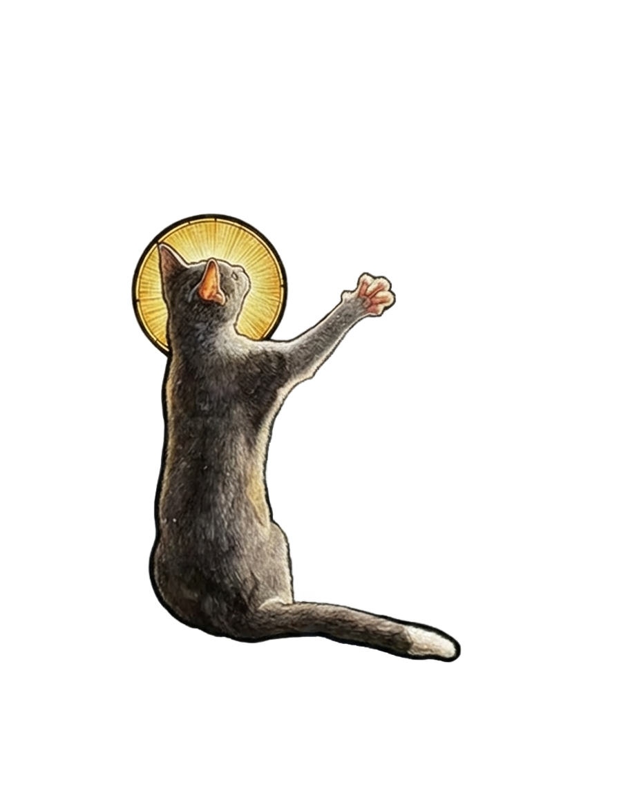 Holy floating cat